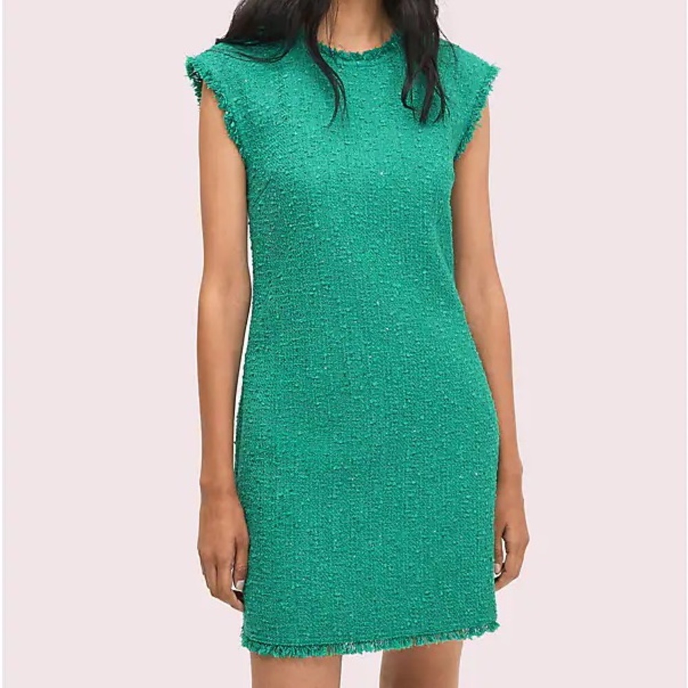NWOT Kate Spade sequin tweed shift dress